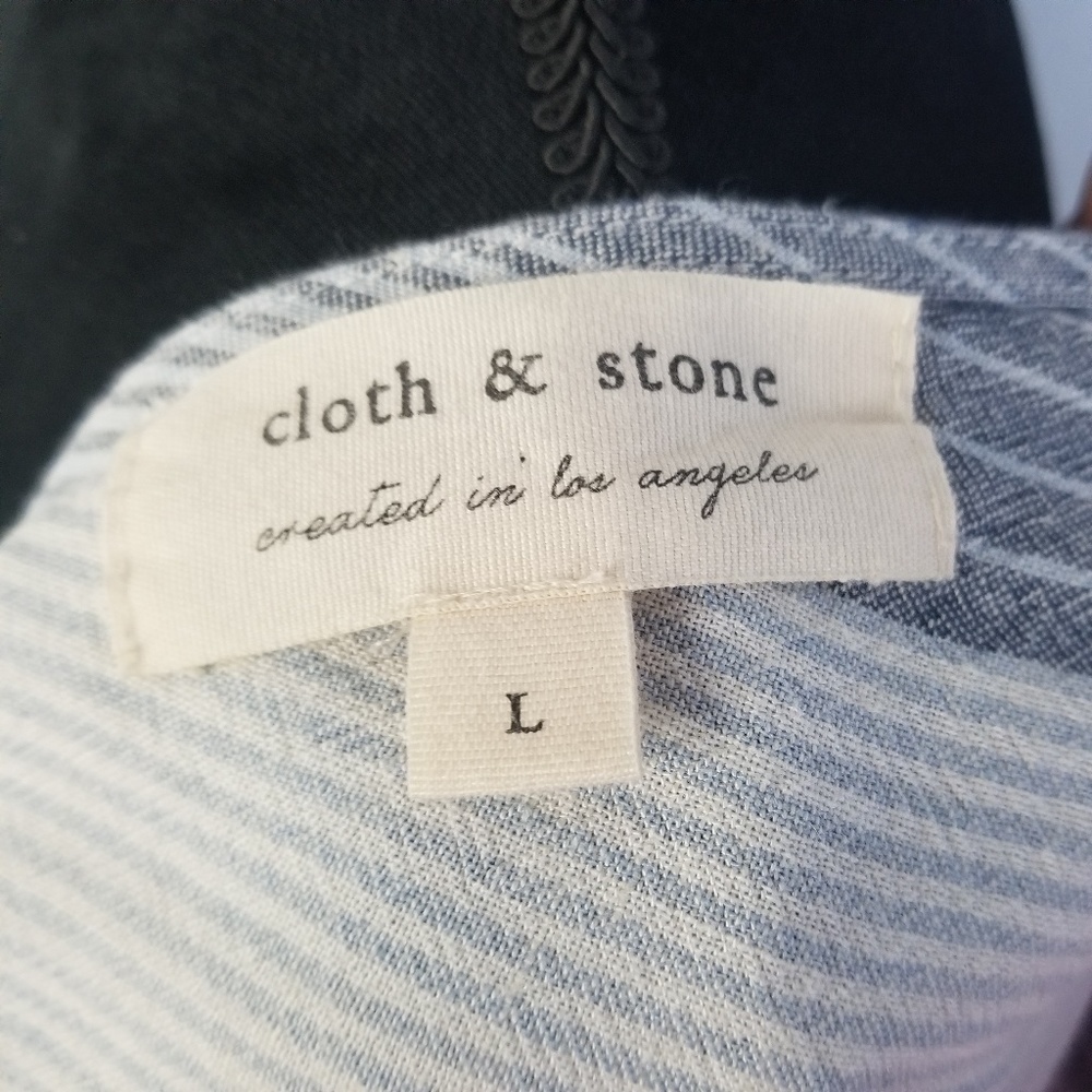 Cloth & Stone • Cropped Wide-Leg Jumpsuit • SZ L - Picture 2 of 6